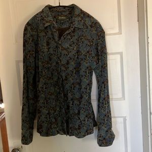 Corduroy Western Style Shirt